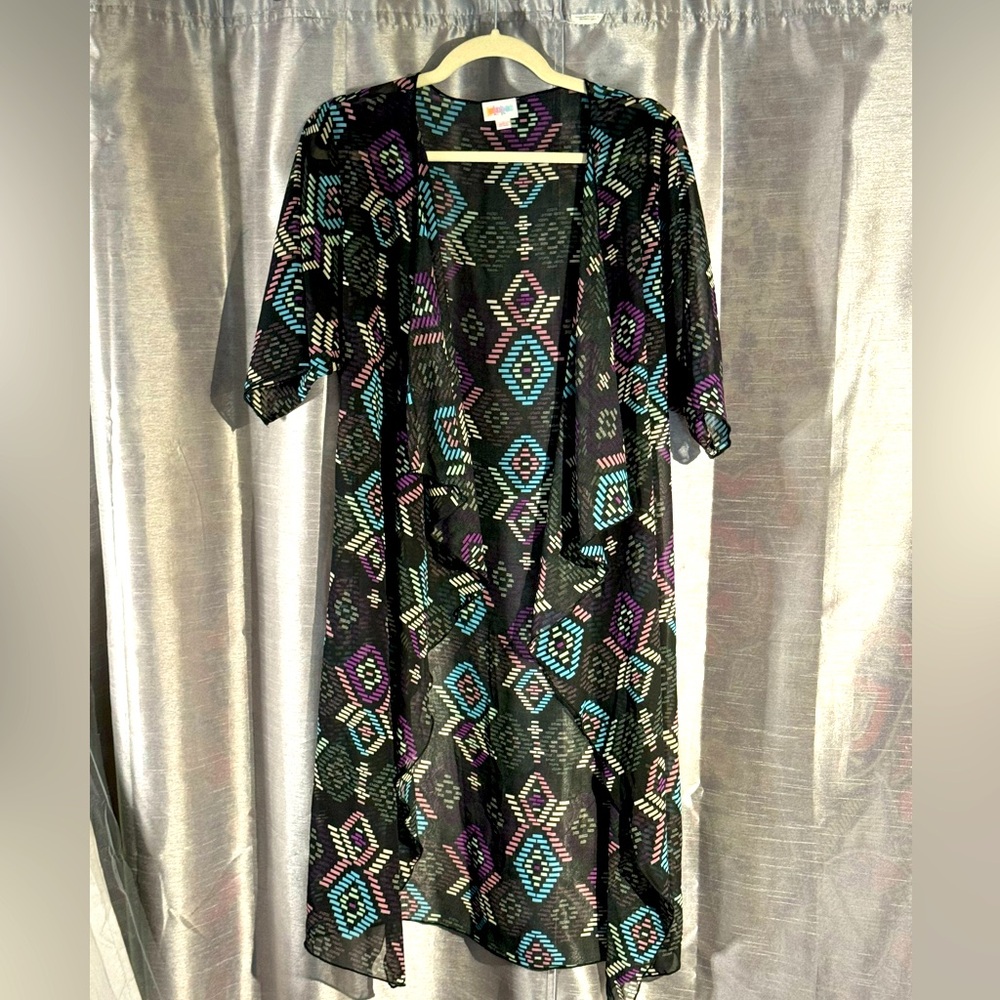 LuLaRoe sheer cardigan size small
